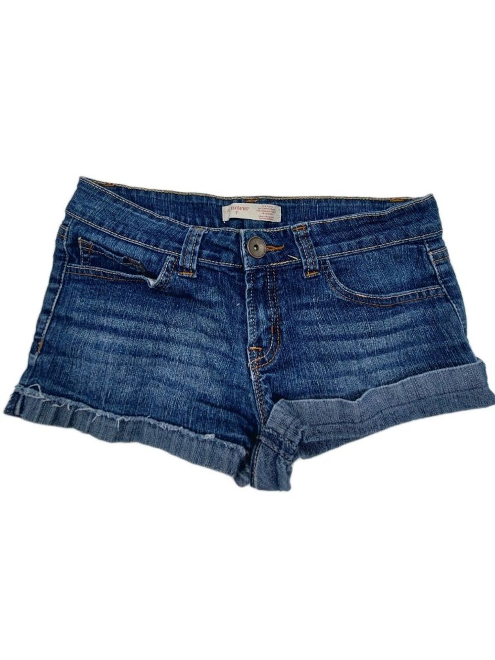 No Boundaries Shorts Womens Size 7 Blue Hot Pants